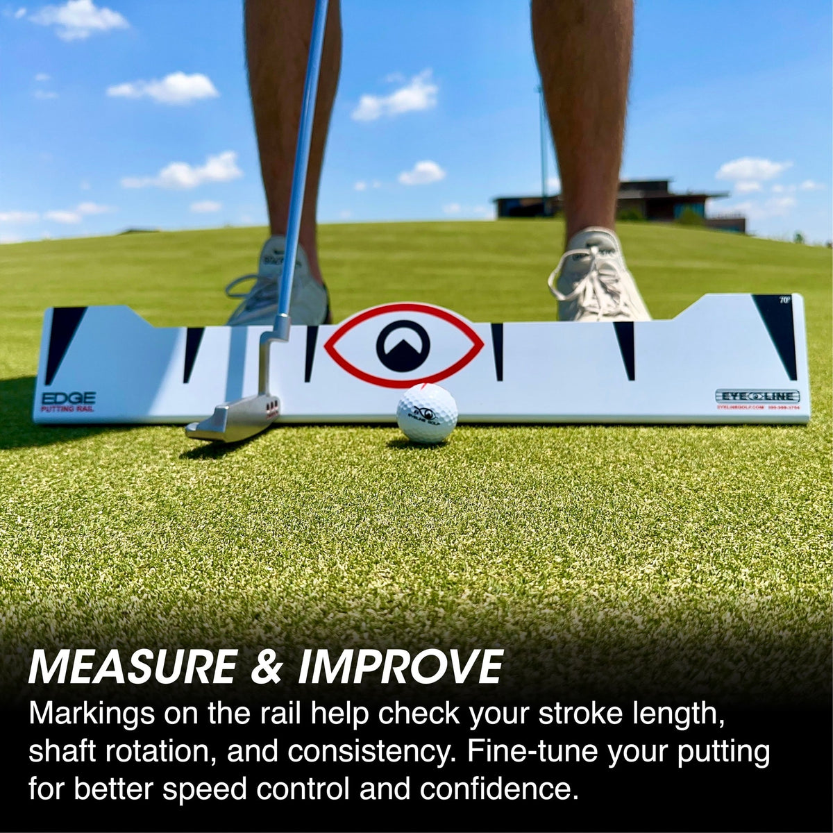 Eyeline Golf Edge Putting Rail – 70 Degrees
