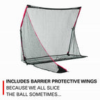 Rukket SPDR Portable Driving Range Net Side Barriers + Tri-Turf Mat