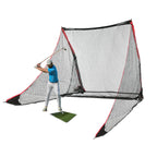 Rukket SPDR Portable Driving Range Net Side Barriers + Tri-Turf Mat