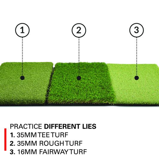 Rukket SPDR Portable Driving Range Net Side Barriers + Tri-Turf Mat