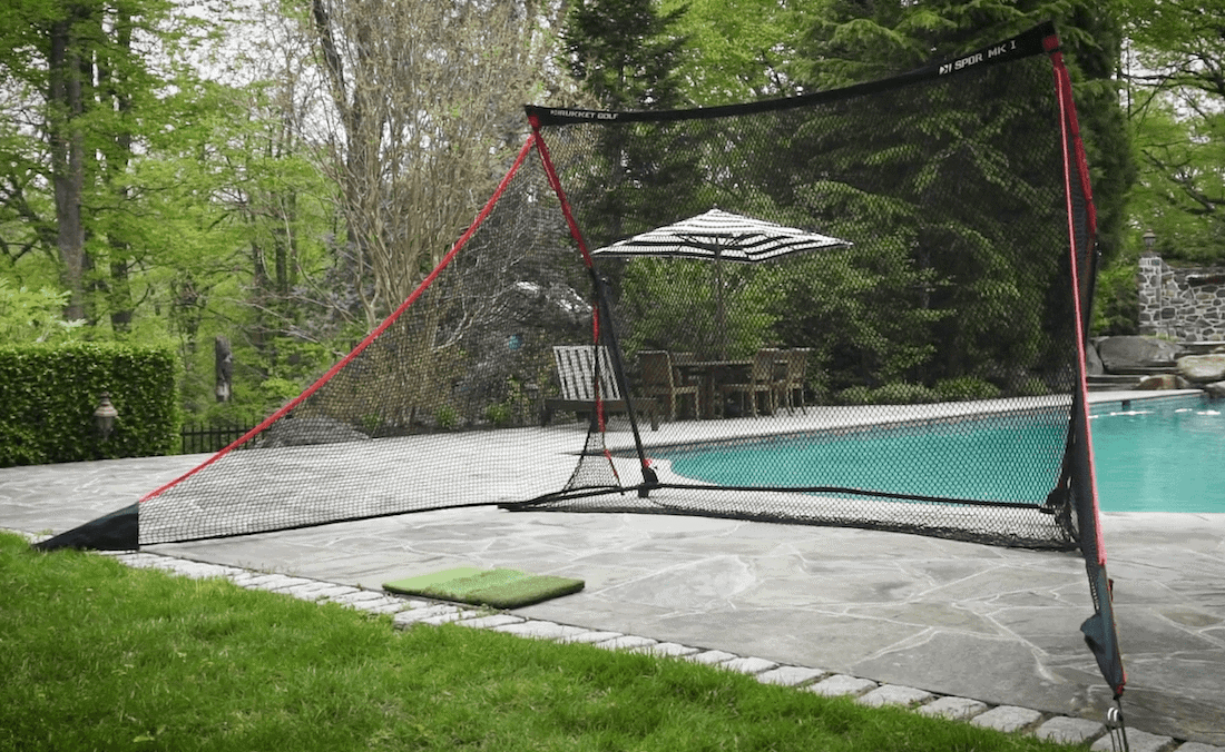 Rukket SPDR Portable Driving Range Net Side Barriers + Tri-Turf Mat