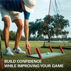 Rukket Pathfinder Impact Mat golf swing path trainer and strike mat — view 4