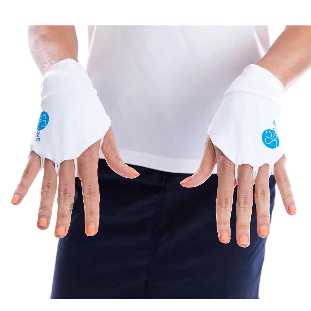 SP Glove - (Palmless sun glove) [White]