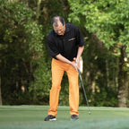 Orange Whip Putter Blade in use