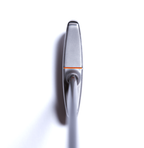 Orange Whip Putter Blade head close-up