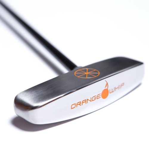 Orange Whip Putter Blade in use