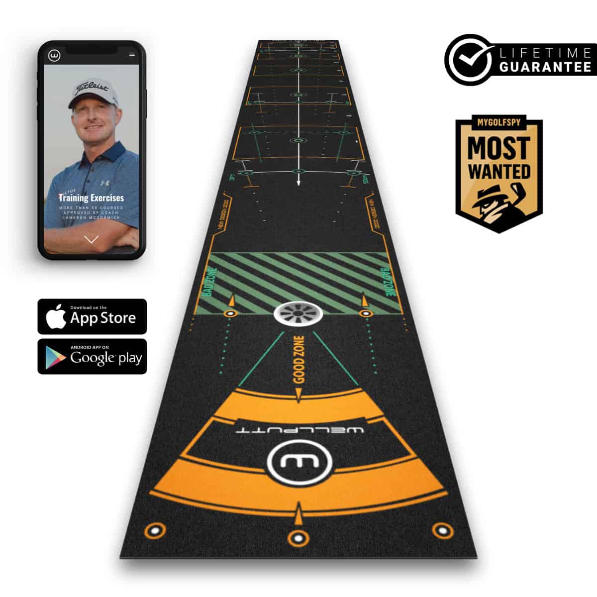 WellPutt Mat 13ft PREMIUM (Speed 10/11.5ft)
