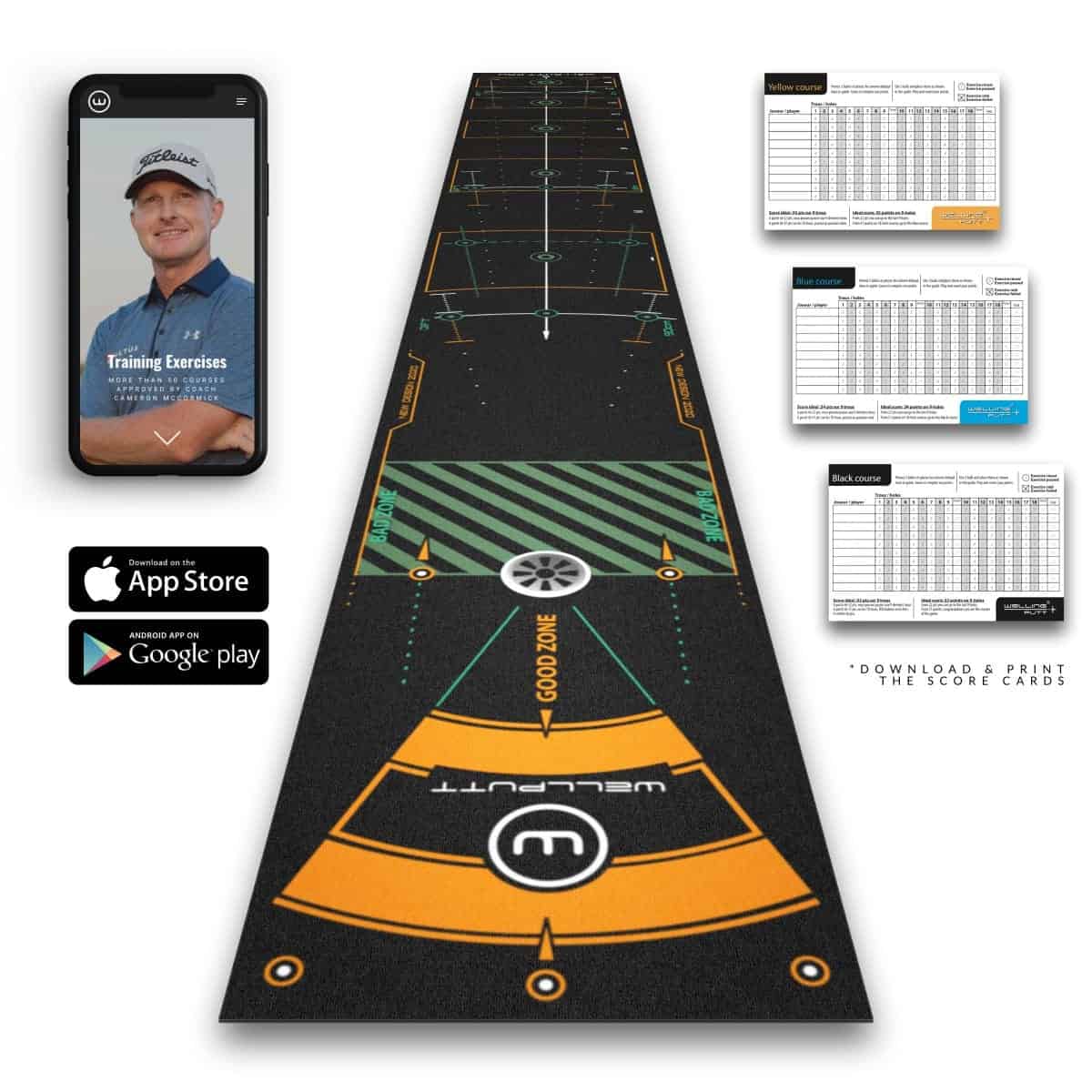 WellPutt Mat 13ft PREMIUM (Speed 10/11.5ft)