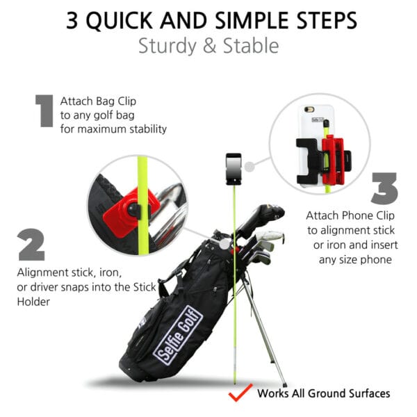 Selfie GOLF – Mobile Phone Clip System – New Colours! - Image 17