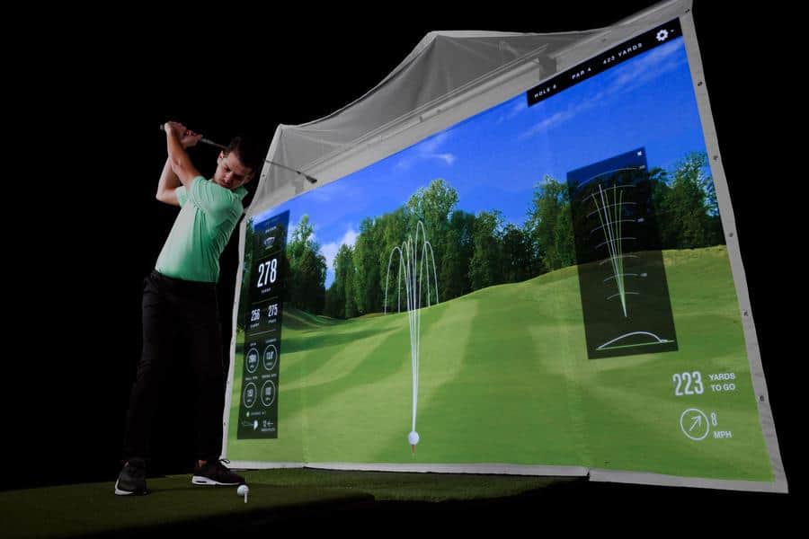 HomeCourse Golf ProScreen 180 Retractable Simulator