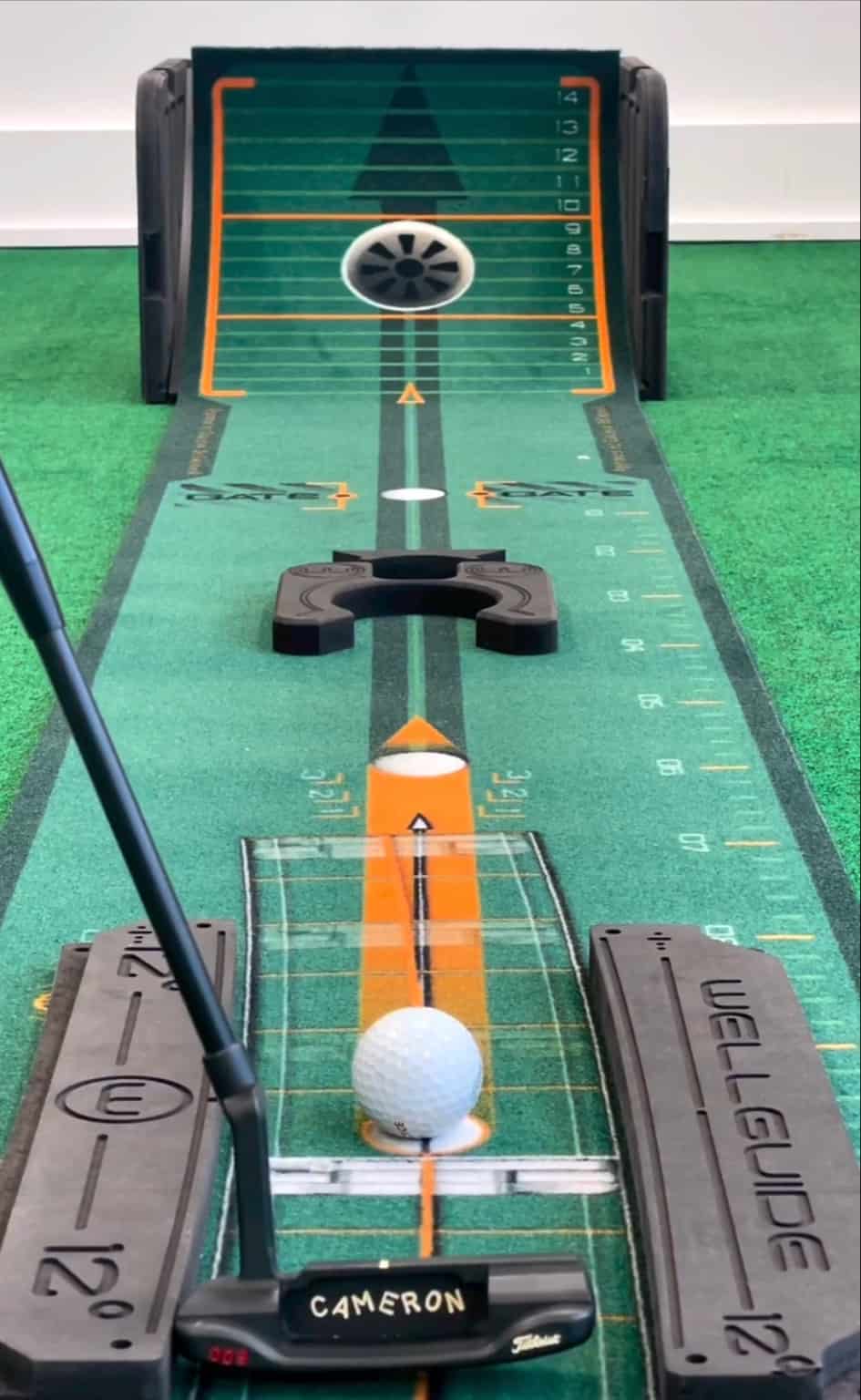 Wellputt 8.2FT PUTTING MAT STROKE MASTER NEW PRODUCT Elevate Sports